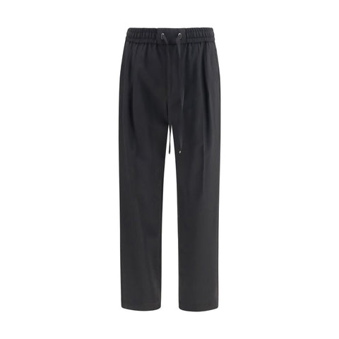 Black Wool Oves Aries Joggers (Workout Pants)