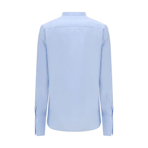Blue Cotton Dress Shirt