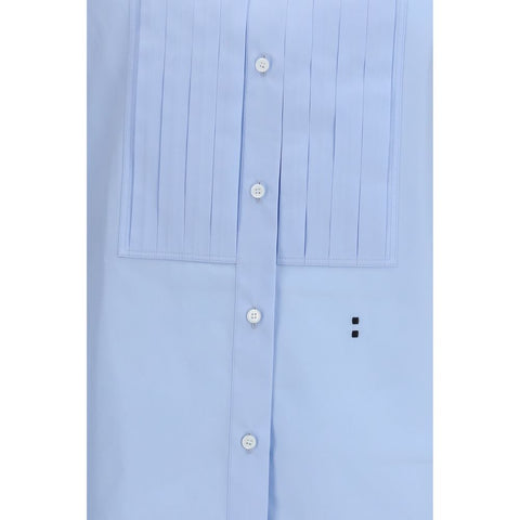 Blue Cotton Dress Shirt
