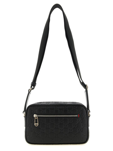 Black Calfskin Crossbody Bag