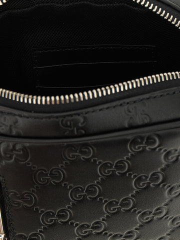 Black Calfskin Crossbody Bag