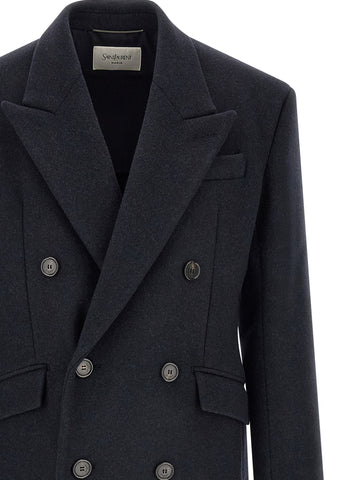 Blue Wool Coat