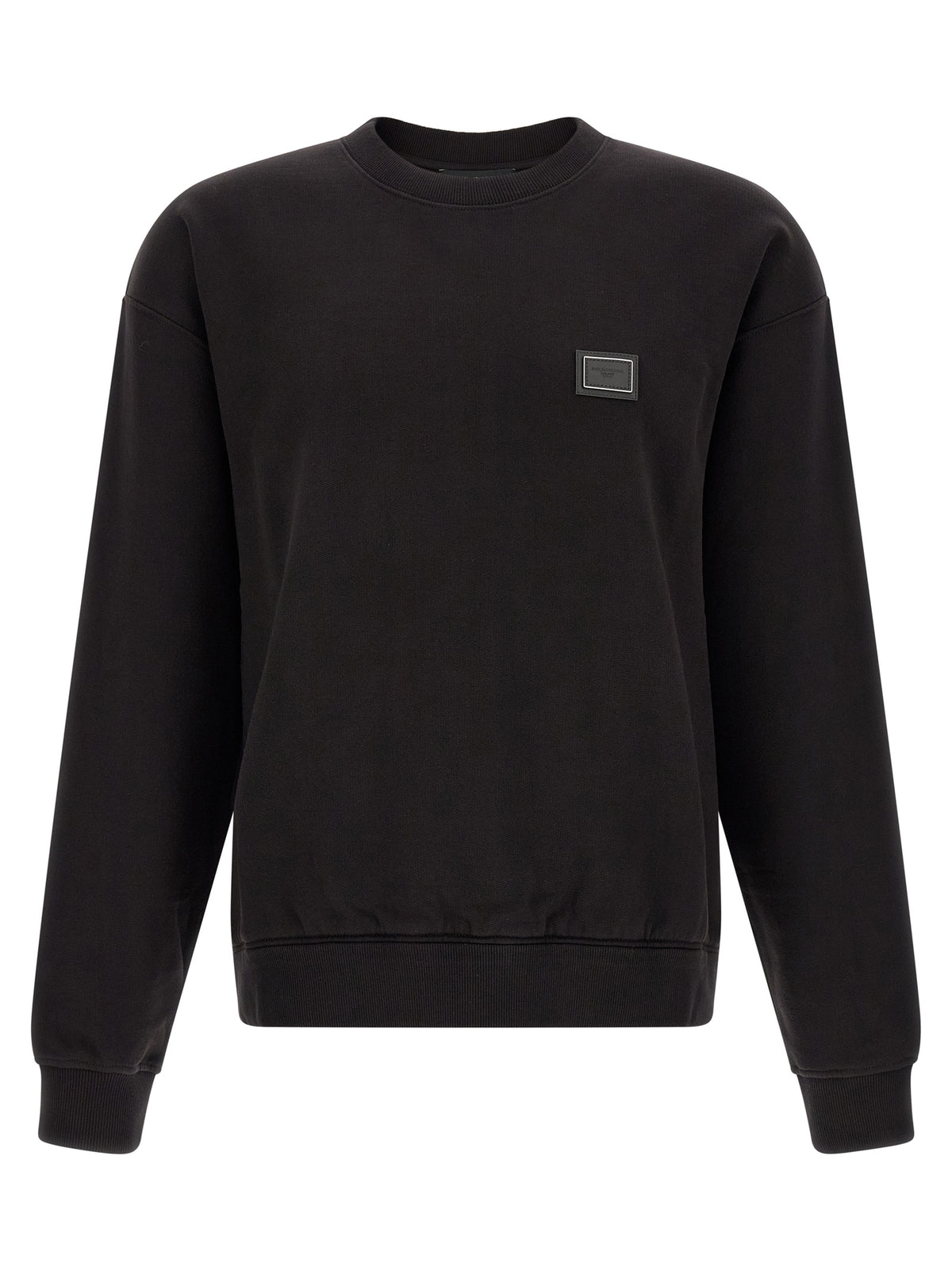 Black Cotton Sweatshirt