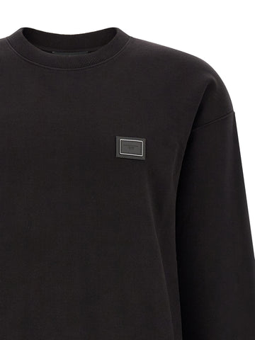 Black Cotton Sweatshirt