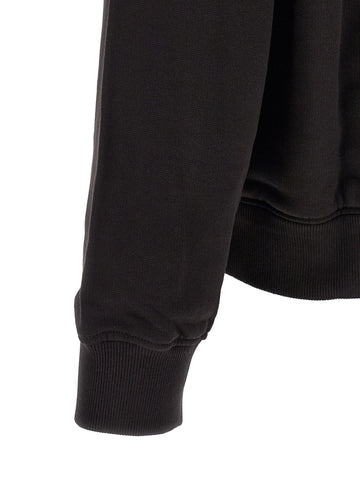 Black Cotton Sweatshirt