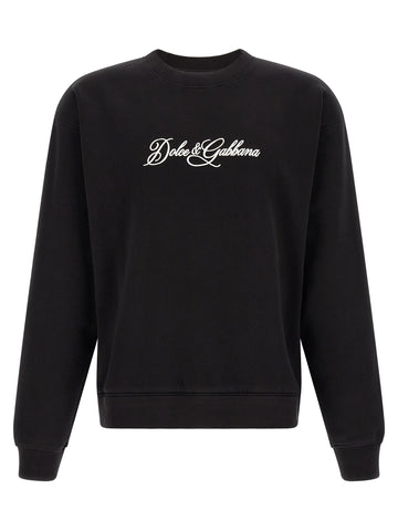 Black Cotton Sweatshirt