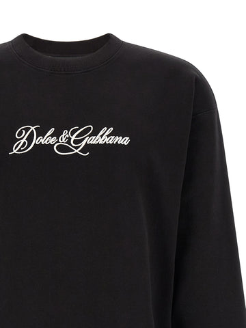 Black Cotton Sweatshirt