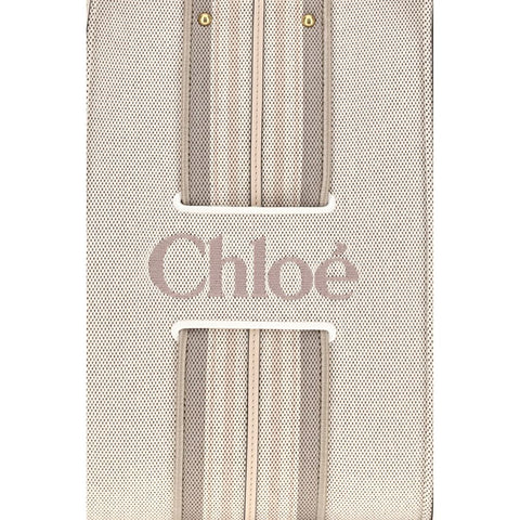 Beige Cotton Shoulder Bag