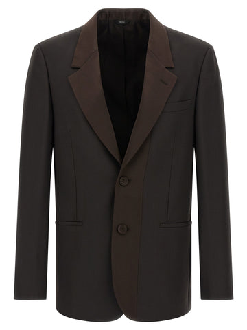 Brown Polyester Blazer
