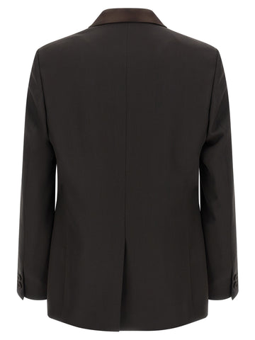 Brown Polyester Blazer