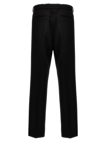 Black Virgin Wool Dress Pants
