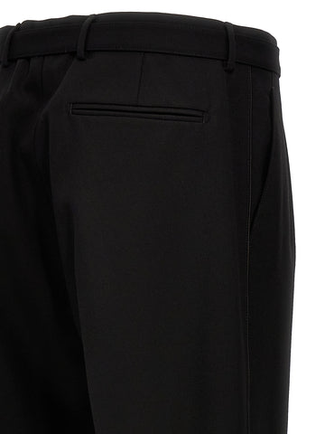 Black Virgin Wool Dress Pants