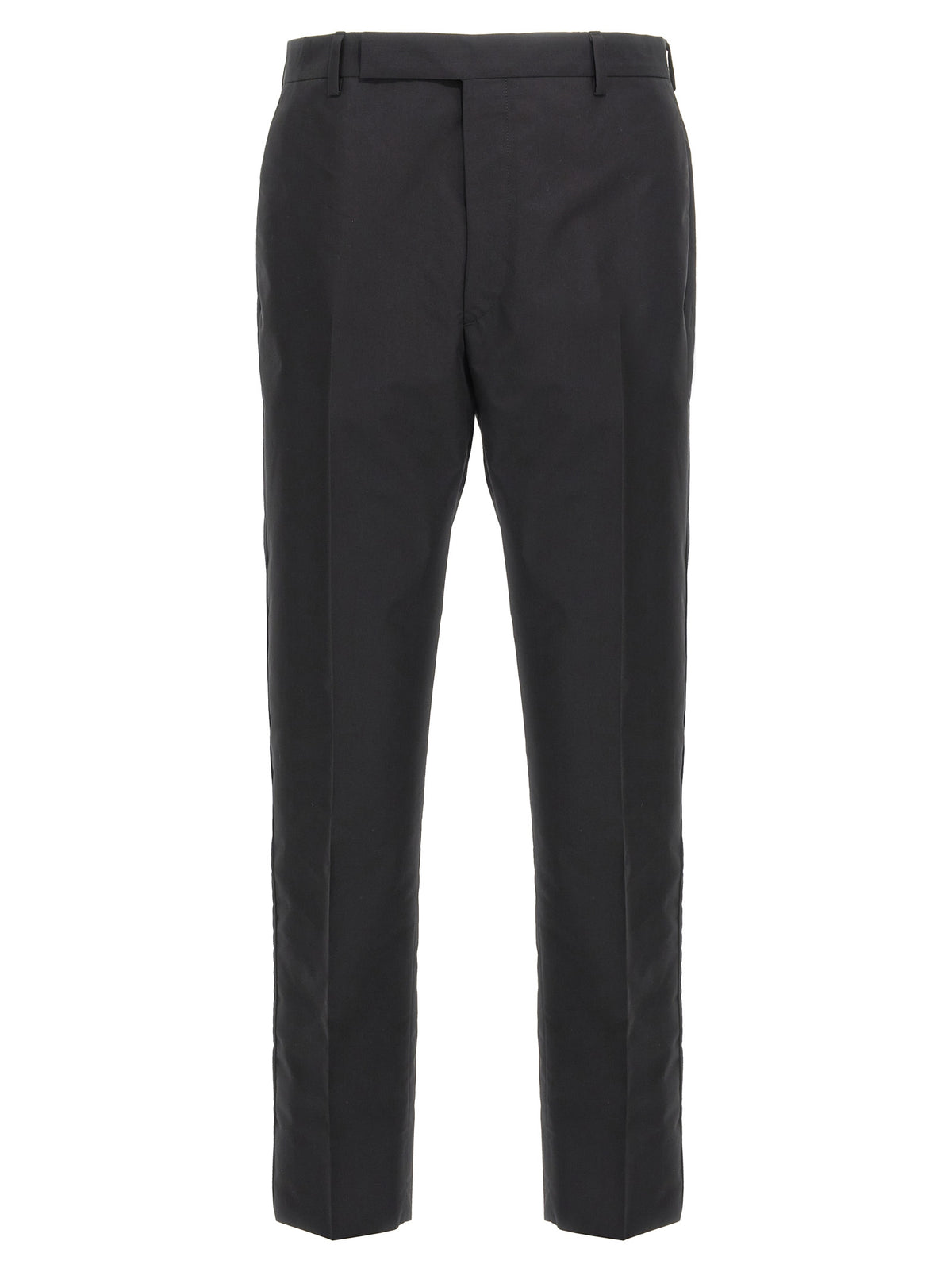 Black Cotton Dress Pants