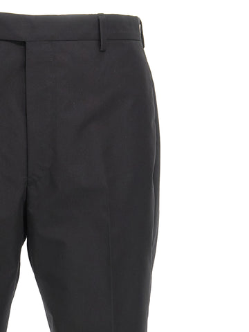 Black Cotton Dress Pants