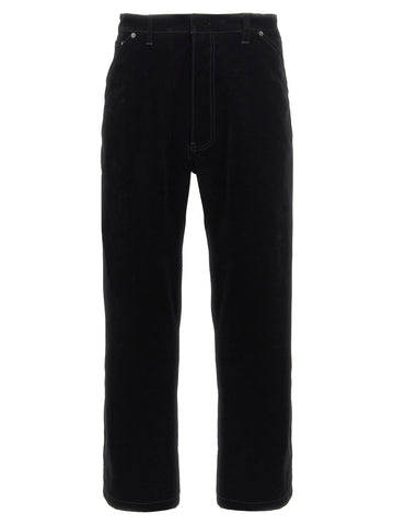 Black Cotton Casual Pants