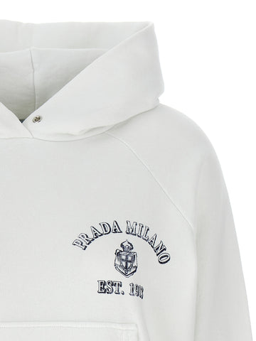 White Cotton Sweatshirt