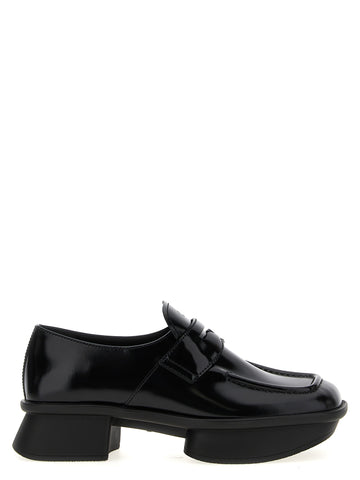 Black Calfskin Slip-On Loafers