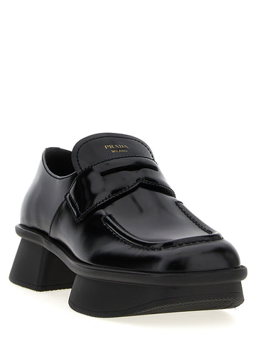 Black Calfskin Slip-On Loafers