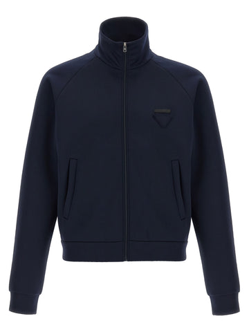 Blue Polyester Sweatshirt