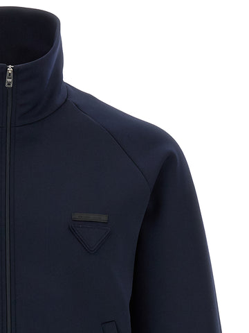 Blue Polyester Sweatshirt
