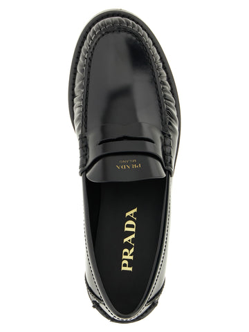 Black Calfskin Slip-On Loafers