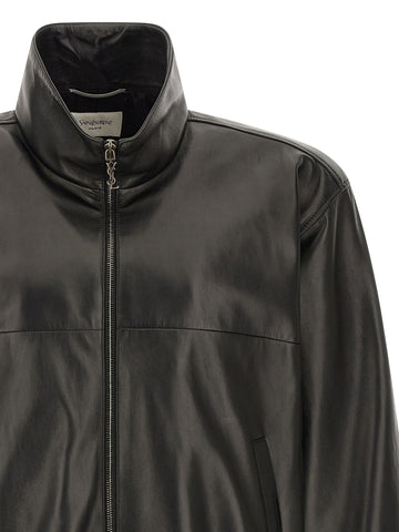 Black Lamb Leather Leather Jacket