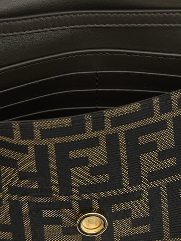 Brown Polyester Cardholder