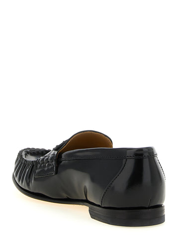 Black Calfskin Slip-On Loafers