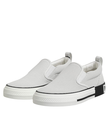 White Perforated Custom 2.Zero Sneakers Shoes