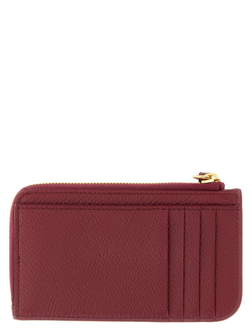 Bordeaux Lamb Leather Cardholder