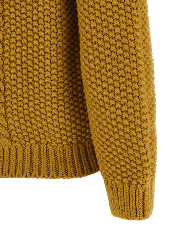 Bicolor Wool Cardigan