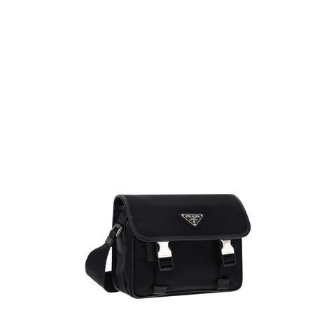 Black Polyamide Shoulder Bag