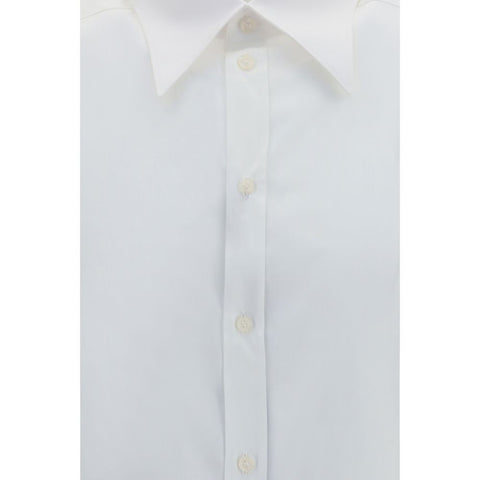White Cotton Dress Shirt