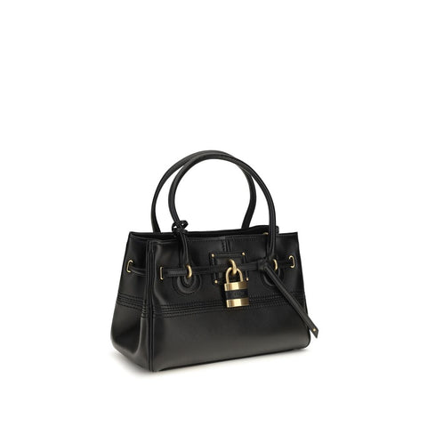 Black Buffalo Leather Shoulder Bag
