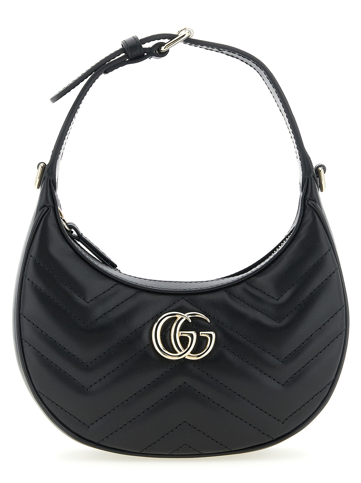 Black Calfskin Shoulder Bag