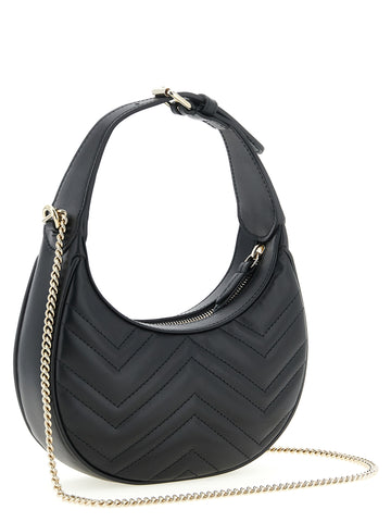Black Calfskin Shoulder Bag
