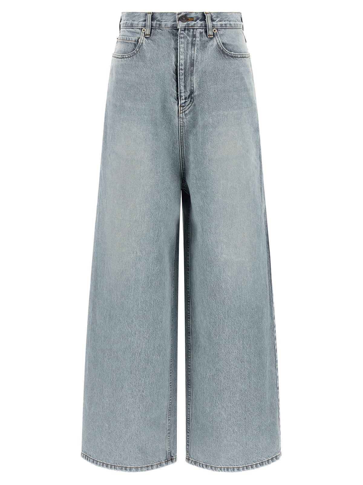 Blue Cotton Relaxed Fit Jeans