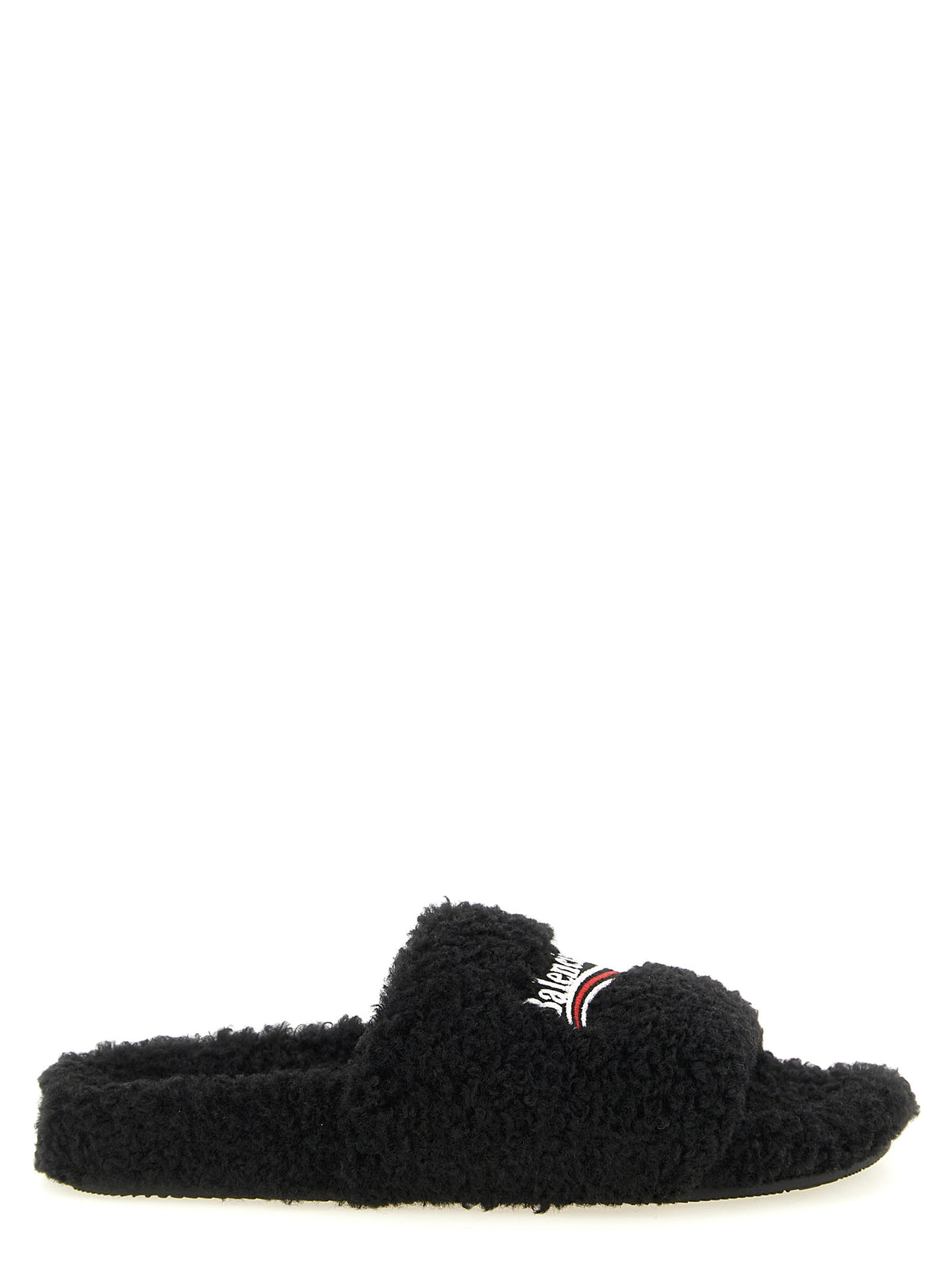 Black Polyester Slides