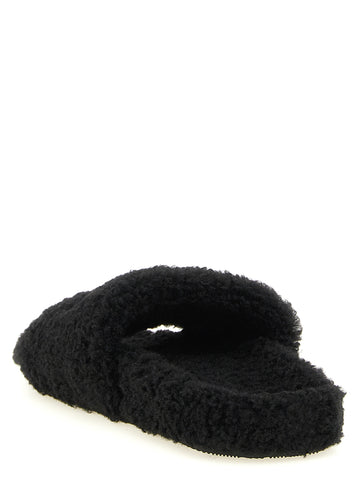 Black Polyester Slides