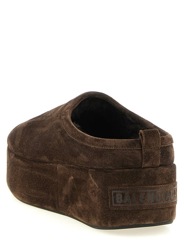 Brown Calfskin Mules