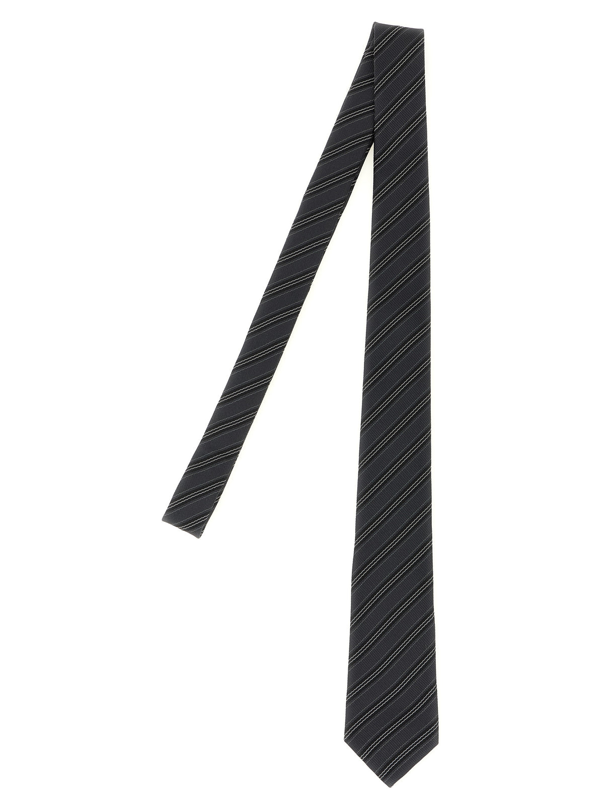 Gray Silk Tie