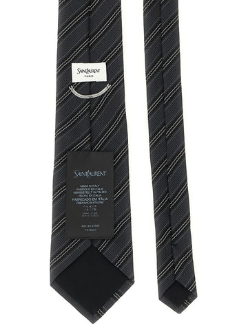 Gray Silk Tie