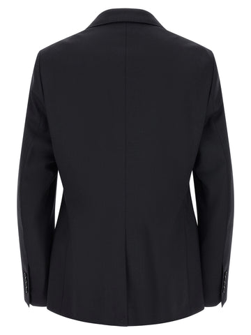 Blue Virgin Wool Two-Piece Suit