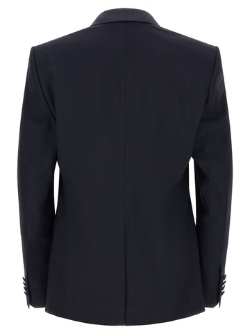 Blue Virgin Wool Two-Piece Suit