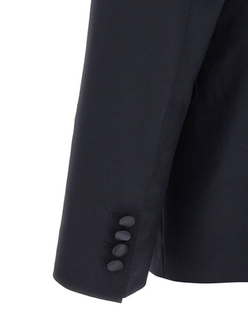 Blue Virgin Wool Two-Piece Suit