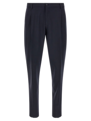 Blue Virgin Wool Two-Piece Suit