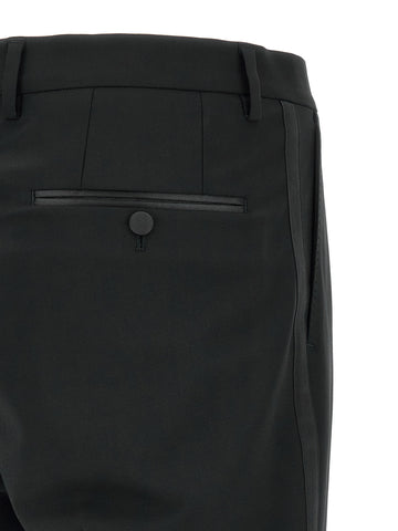 Black Virgin Wool Two-Piece Suit