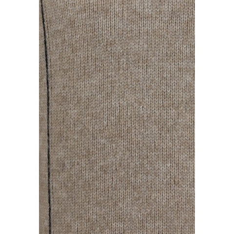 Beige Giorgio Armani Alpaca Vicugna Pacos hoodie with a soft, cozy knit texture and a relaxed fit.