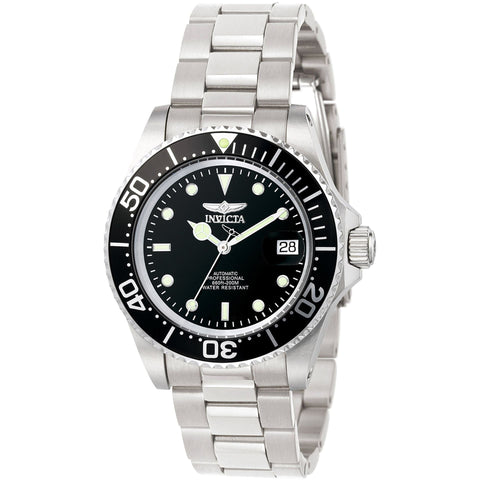 Invicta X093_8926OB wristwatch by Jag Couture London - New York with black dial, silver case, and leather strap.