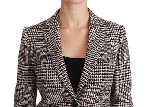 Multicolor trench knee-length jacket coat by Dolce & Gabbana featuring vibrant patterns and a stylish, tailored fit.